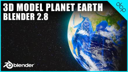 3D Model Planet Earth - Part 2 - Blender 2.8