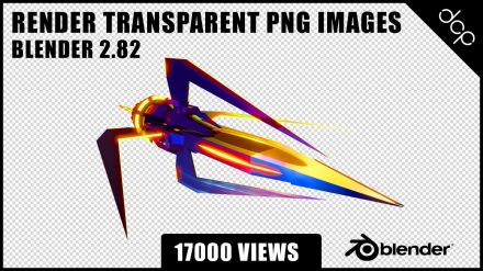 How to render transparent PNG images using Blender 2.8 | Video Tutorial