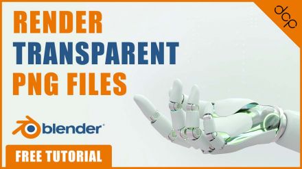 Render Transparent PNG images in Blender 3