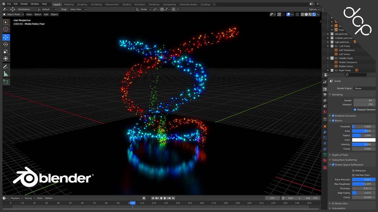 How to control multiple particle systems in Blender 2.93