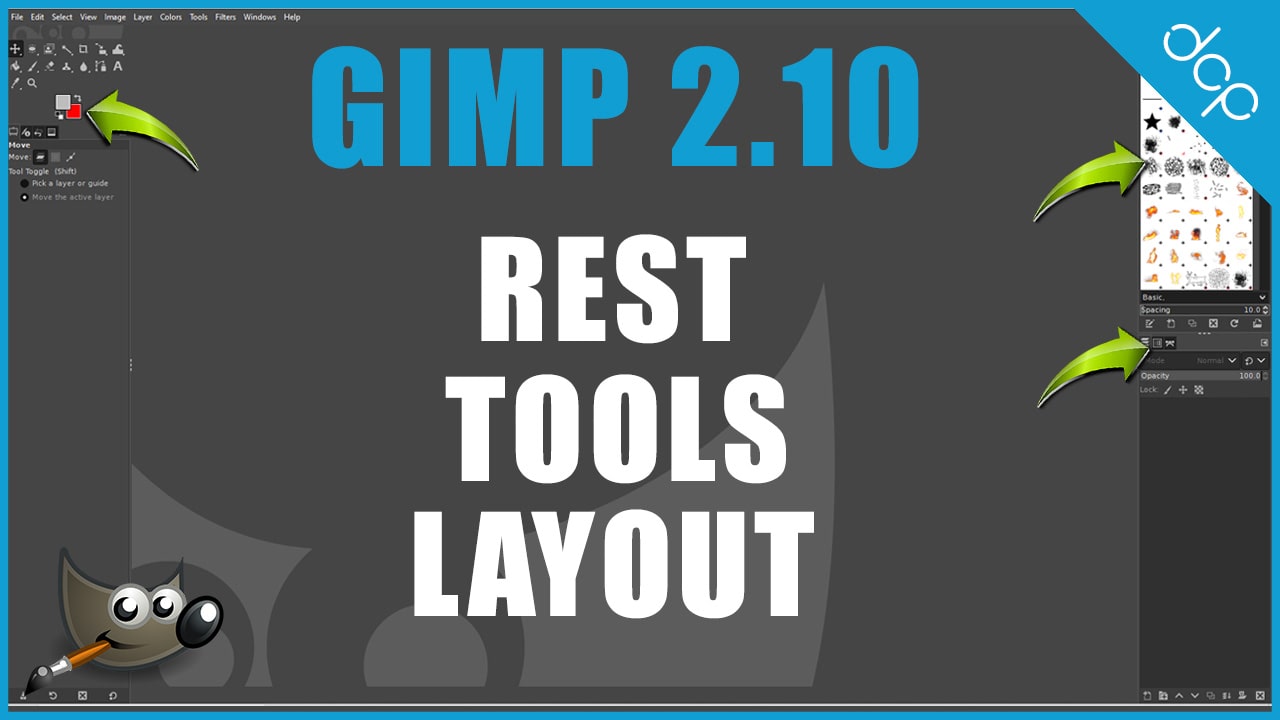 How to reset GIMP 2.10 tools layout | GIMP reset to default