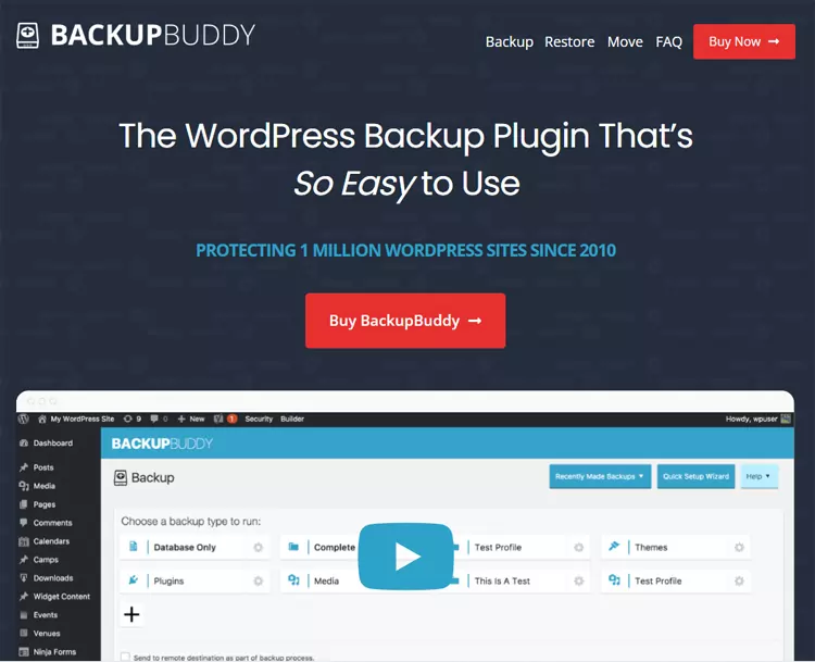 Backup Buddy WordPress Backup Plugin