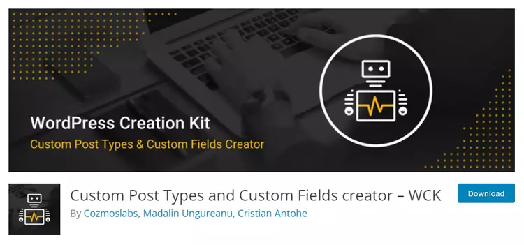 WCK Custom Post Types & Custom Fields Creator WordPress Plugin