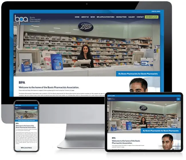 Boots Pharmacy Association Corporate Web Design