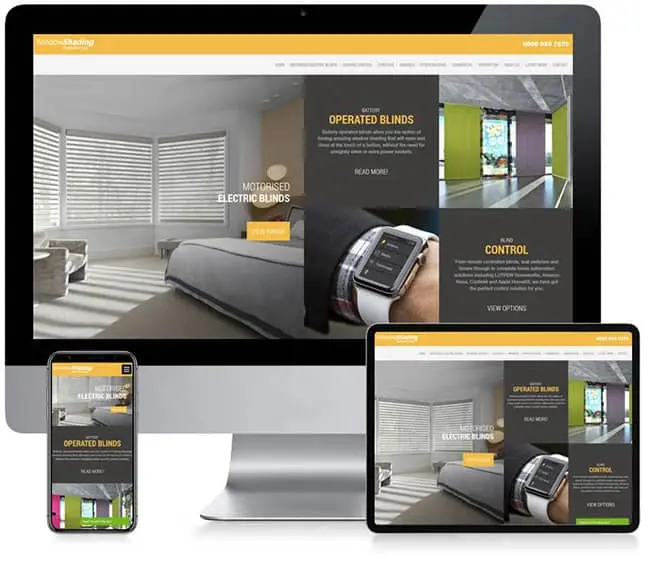 Window Shadings Business Website Design