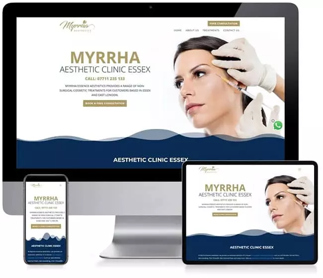 Myrrha Essence Aesthetics - Business Website Design
